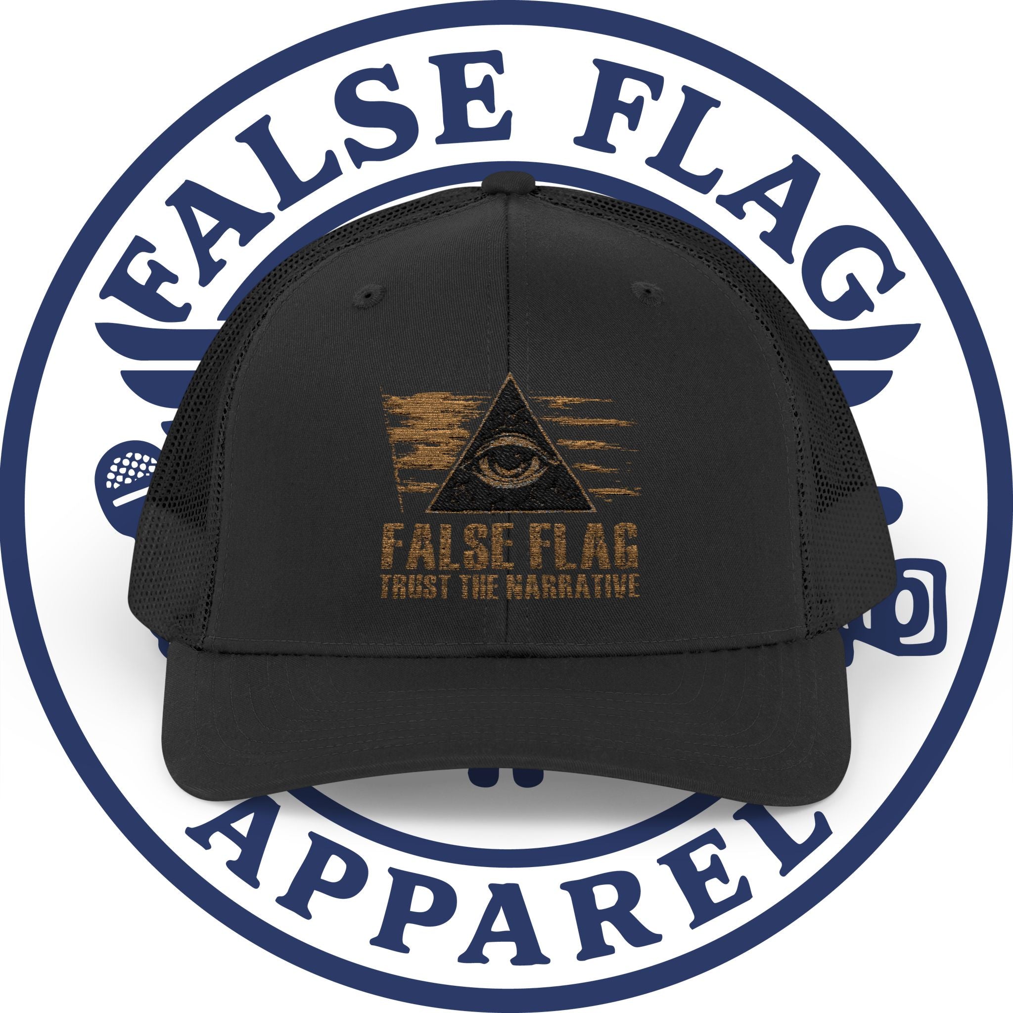 False Flag Snapback Trucker Cap - Bold Statement Hat for Free Thinkers