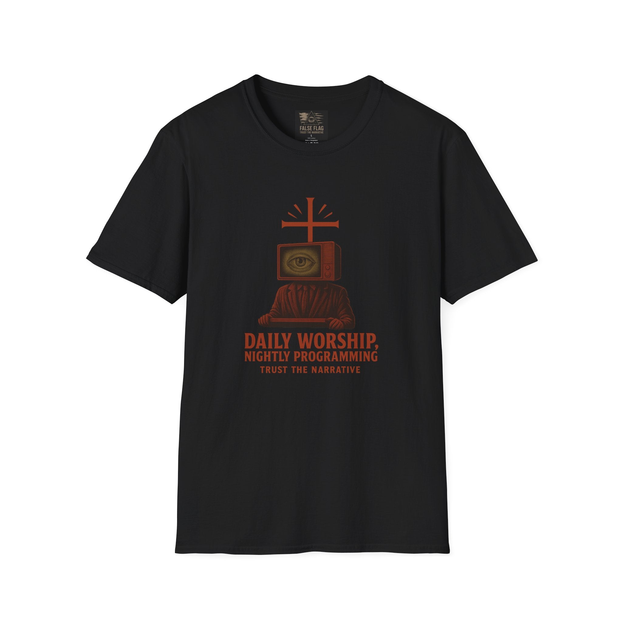 “Broadcast Salvation” Tee – The Faithful Tune In | False Flag Apparel