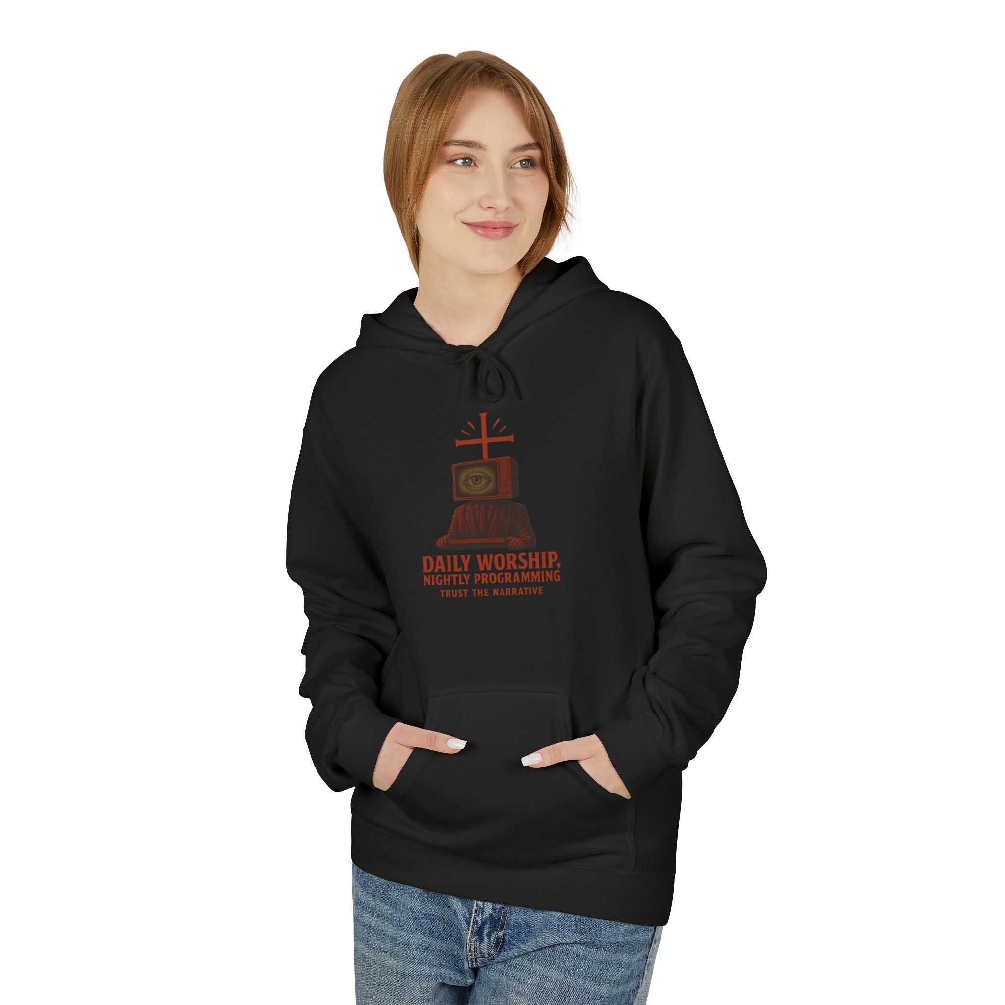 “Broadcast Salvation" Hoodie – The Faithful Tune In | False Flag Apparel