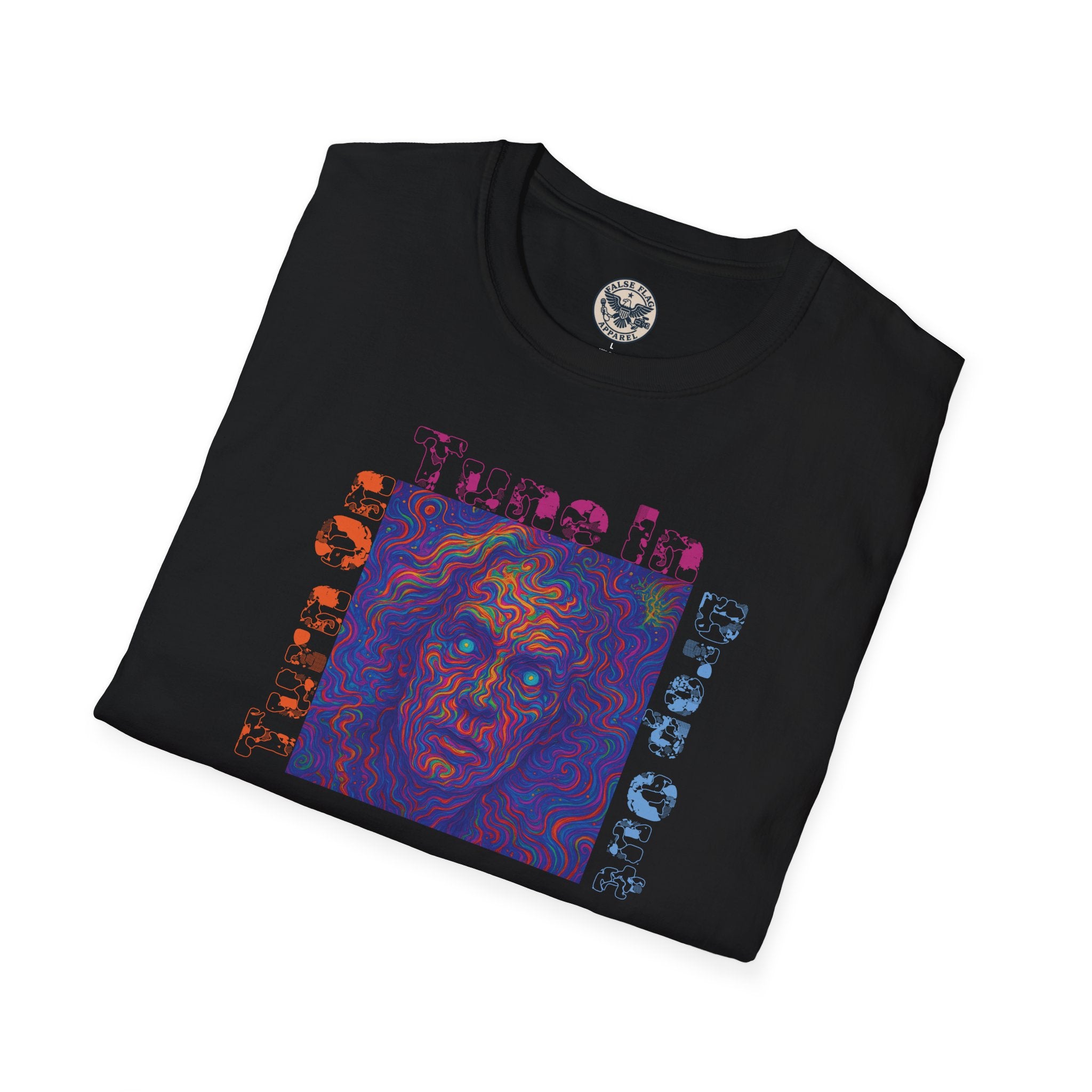Neural Transmission Tee – Turn On. Tune In. Drop Out. | False Flag Apparel